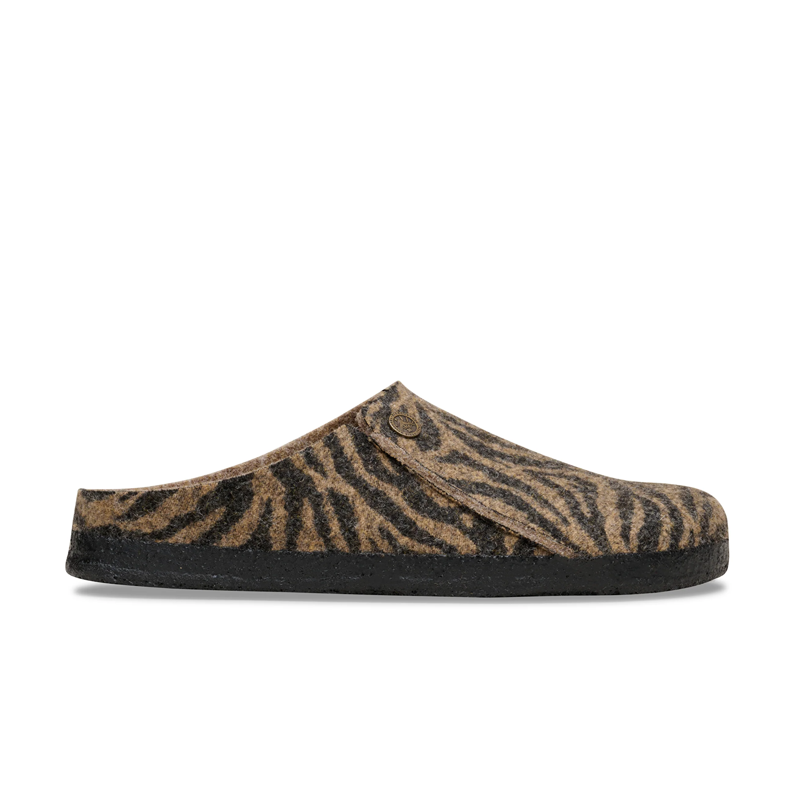 Zermatt Zebra Toffee Melange Wool Felt - Image 2