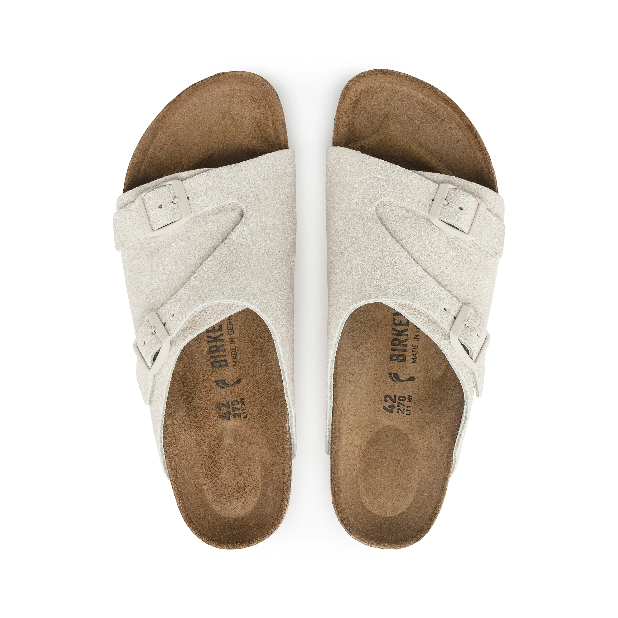 Zurich Antique White Suede Leather - Image 3