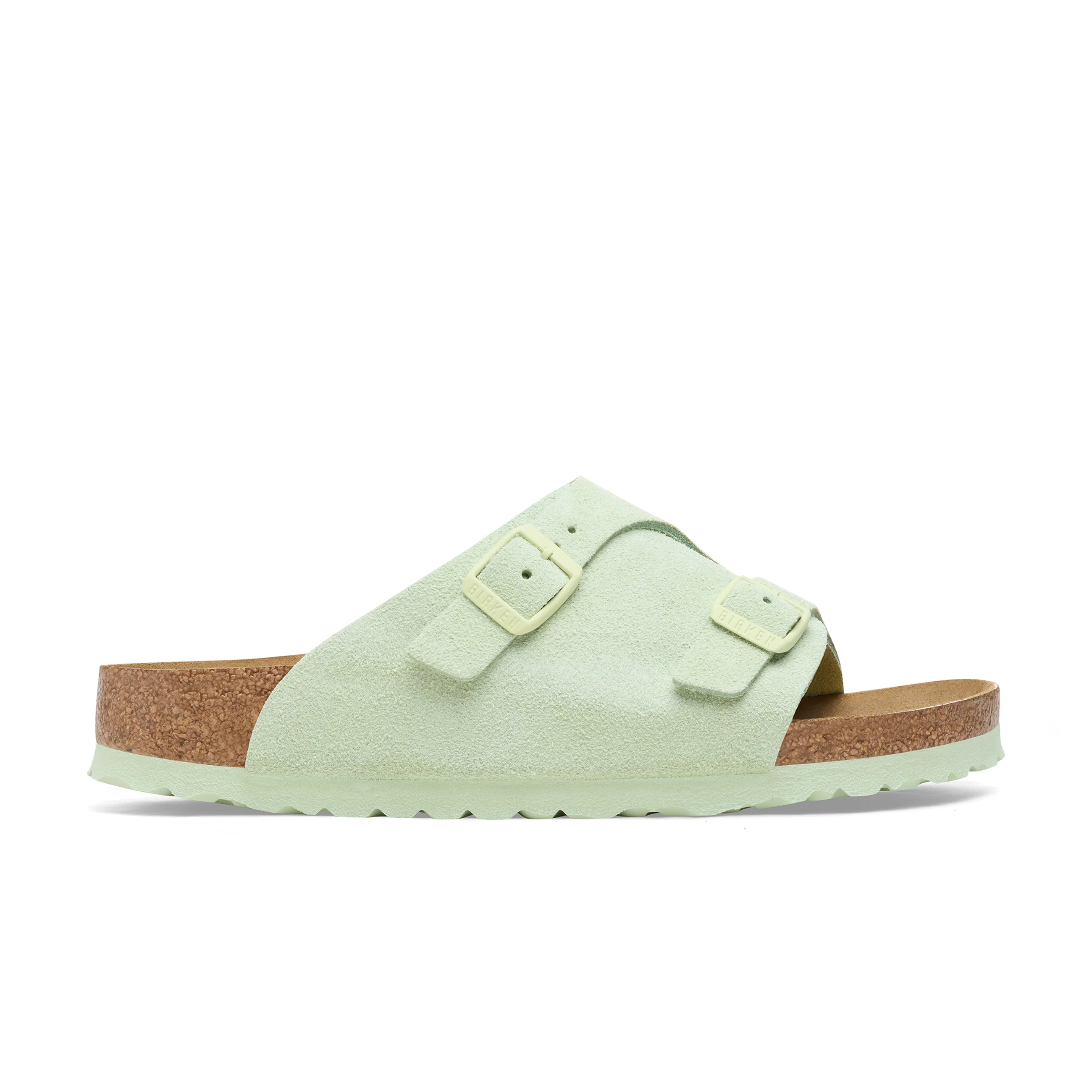 Zurich Faded Lime Suede Leather - Image 2