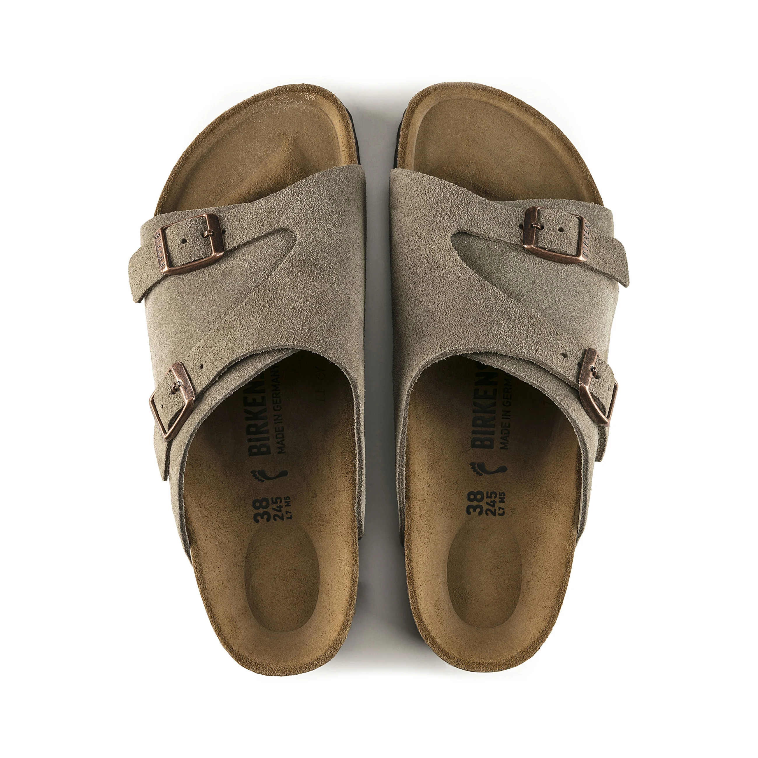 Zurich Taupe Suede Leather - Image 3