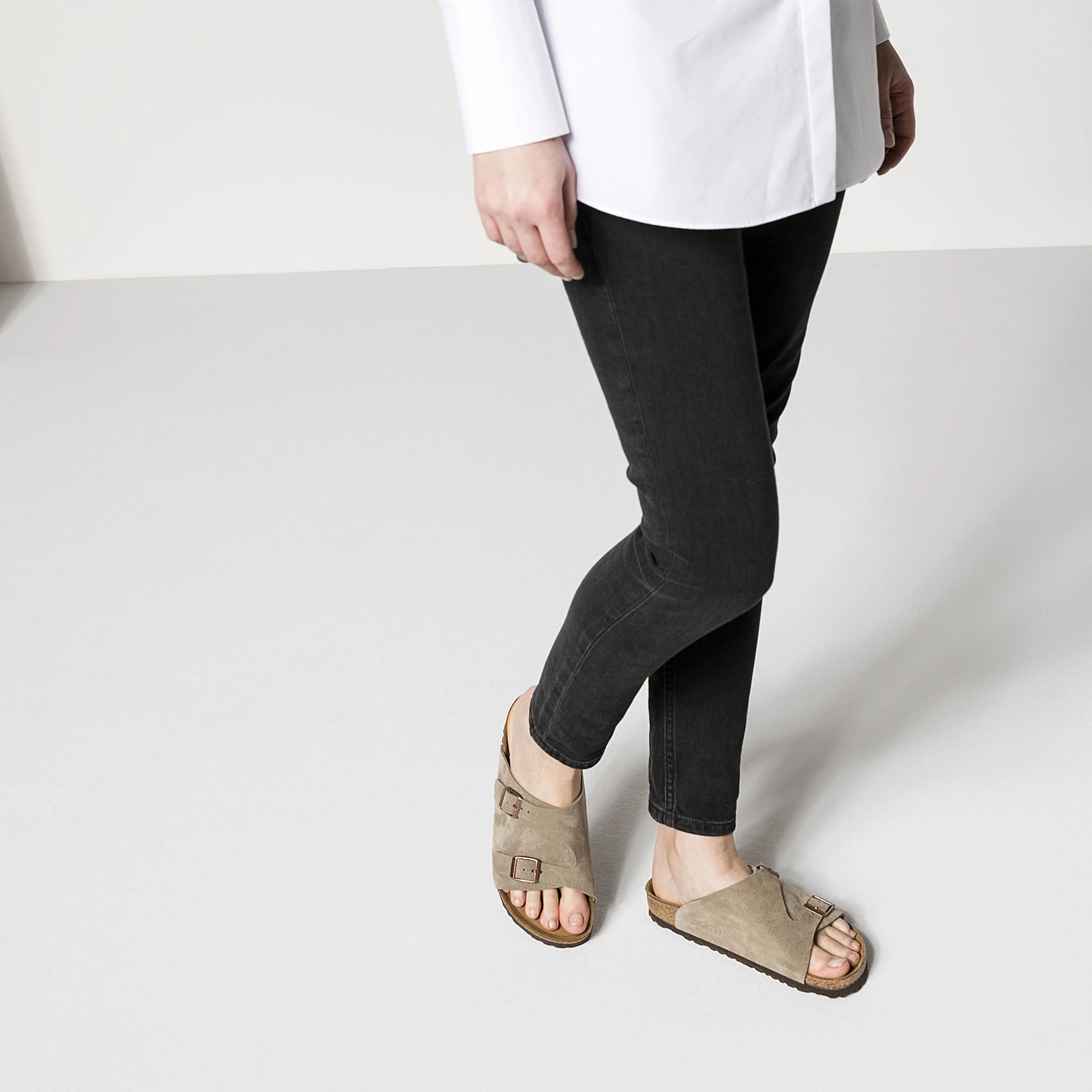Zurich Taupe Suede Leather - Image 5